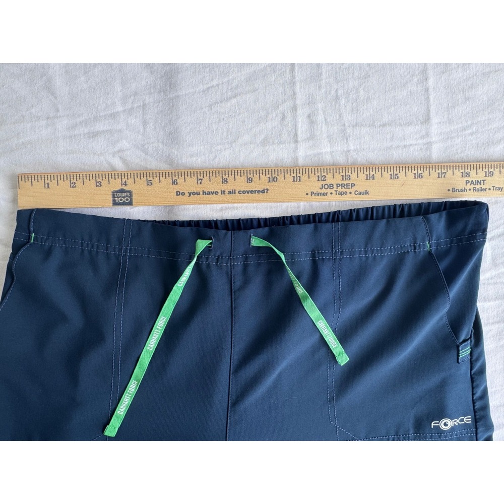 Carhartt Scrub Pants Womens Petite XL Blue‎ Stretch Cargo Workwear Minimalist - Picture 3 of 8